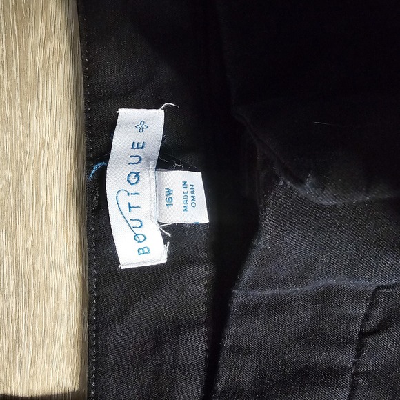 BOUTIQUE | BLACK JEAN DRESS SLACK SIZE 16W - Picture 2 of 4
